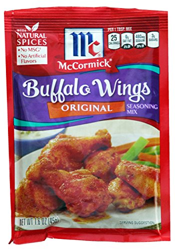 Mccormick Original Buffalo Wing Seasoning Mix, 1.6-ounce Packets (Pack of 6)
