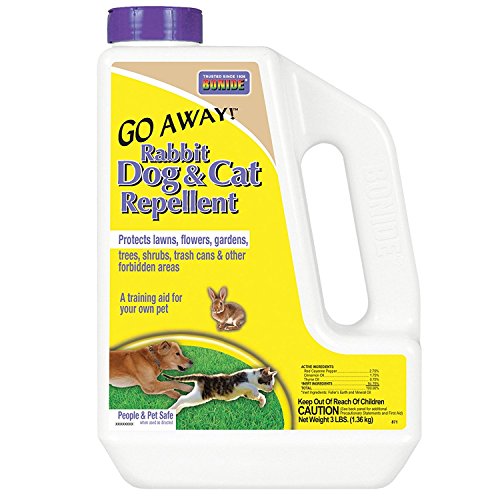 Bonide (BND871) - Go Away! Rabbit, Dog & Cat Repellent, Outdoor Animal Repellent Granules (3 lb.)
