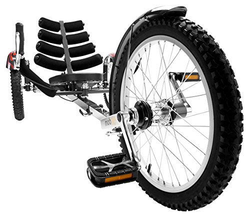 Mobo Shift 3-Wheel Recumbent Bicycle Trike. Reversible Adult Tricycle Bike, black