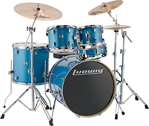 Ludwig Element Evolution 5-Piece Drum Set Blue Sparkle