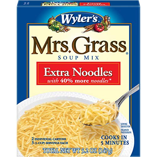 Wyler's Mrs. Grass Extra Noodles Soup Mix (5.2 oz Boxes, Pack of 12)