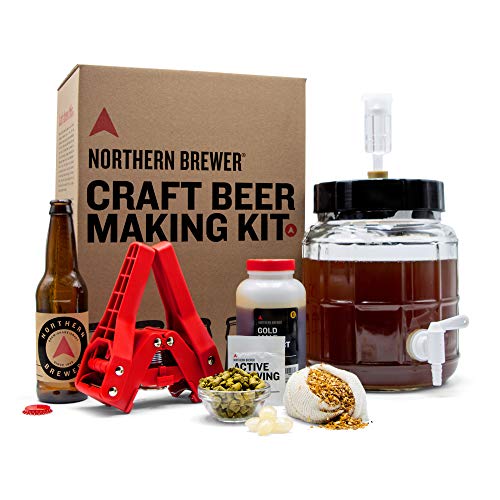 Northern Brewer - Siphonless 1 Gallon Craft Beer Making Starter Kit, Equipment and Beer Recipe Kit (Irish Red Ale)