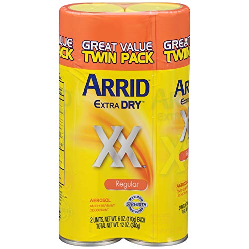 Arrid XX Extra Dry Antiperspirant Deodorant, Regular, Twin Pack (two 6oz. cans)