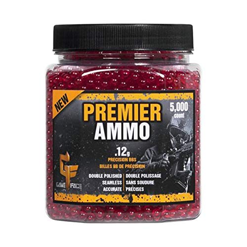 GameFace ASP512 Premier Ammo .12-Gram Red Airsoft BBs (5,000-Count)