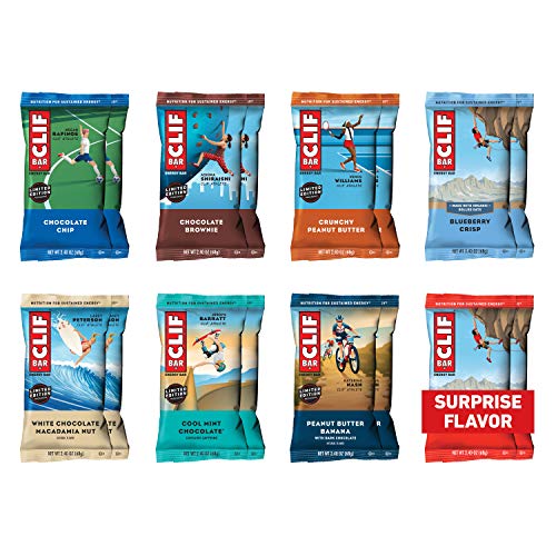 CLIF BARS - Energy Bars - Best Sellers Variety Pack Made with Organic Oats Plant Based Vegetarian Food Care Package Kosher (2.4 Ounce Protein Bars, 16 Count) Packaging May Vary