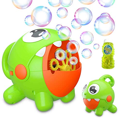 Bubble Machine, Bubble Toy for Kids Automatic Bubble Machine 3000 Bubbles Per Minute, Durable Bubble Blower for Kids, Party, Wedding, Outdoor Indoor Games, Built-in Rechargeable Battery Bubble Toy