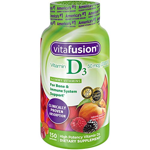 Vitafusion Vitamin D3 Gummy Vitamins, 150 ct