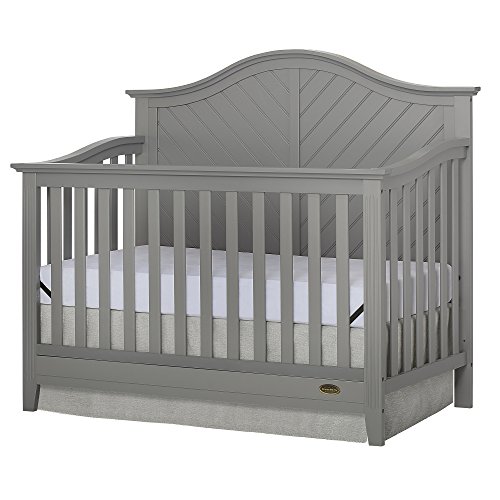 Dream On Me Ella 5-in-1 Full Size Convertible Crib, Storm Grey