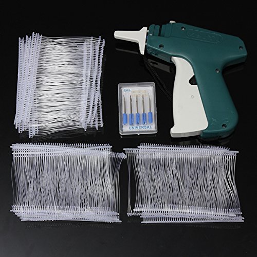 Winnerbe Clothes Tagging Gun Price Label Tag Gun Labeler Tag Attacher Clothing Tag Gun with ±1000 White Barbs Fasteners and 5 Extra Steel Needles