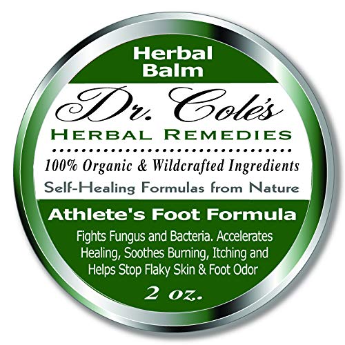 Dr. Cole's Organic Athlete’s Foot Treatment – Extra Strength, Natural, Anti-fungal Herbal Remedy Ointment That Kills Fungus – Soothes Itchy, Scaly or Cracked Feet Sanitizes Fungus & Infected Toenails