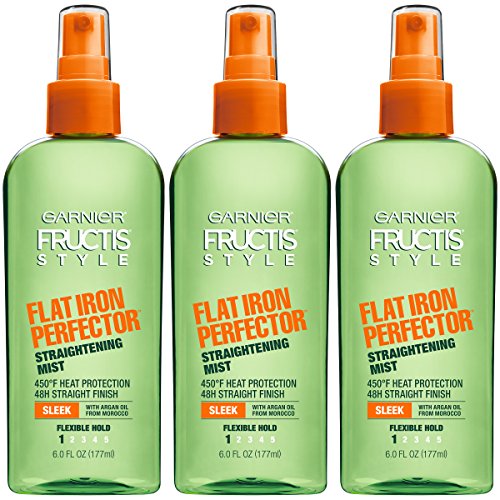 Garnier Fructis Style Flat Iron Perfector Hair Straightening Mist, 6 Ounce Bottle, 3 Count