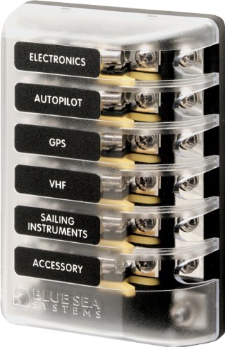 Blue Sea Systems - 5015 Fuse Block AGC 6-CIR W/Ground