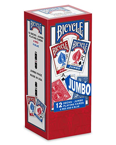 Bicycle Jumbo Playing Cards, 12-pack