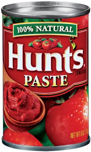 Hunt's Tomato Paste 100% Natural 6 Ounce (Pack of 6)