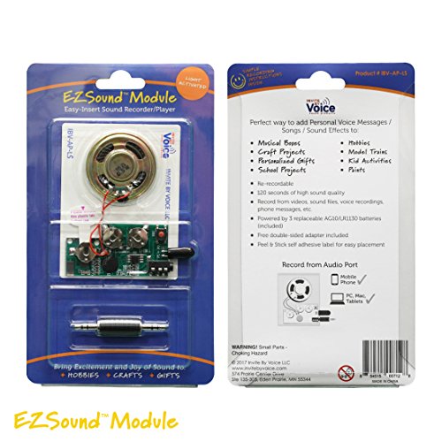 EZSound Module - Light Activated - Easy to Record - 120 Seconds Recording - High Sound Quality