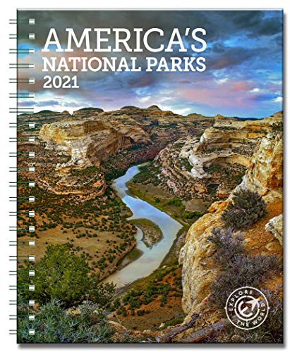 Americas National Parks Weekly Engagement Calendar 2021 Planner Personal Journal Organizer Scheduler 6.5' x 8.5' Spiral