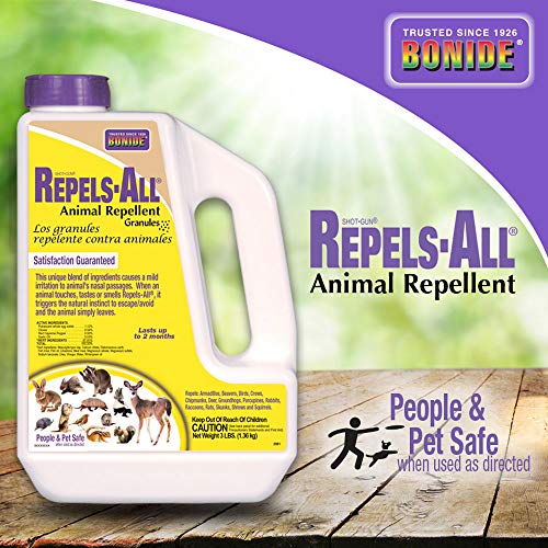 Bonide (BND2361) - Repels-All Animal Repellent, Granules (3 lb.)