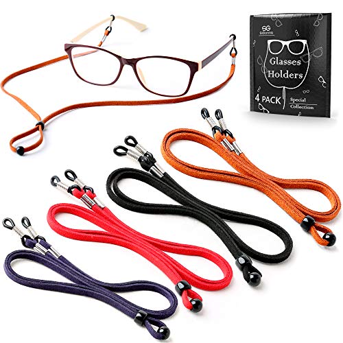Eyeglasses Holder Strap Cord - Premium ECO Leather Eyeglasses String Holder Chain Necklace - Glasses Cord Lanyard - Eyeglass Retainer