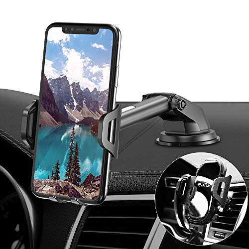 RAXFLY Phone Car Holder Mount - Windshield/Air Vent/Dashboard Cell Phone Holder for Car Universal Mount Stand Compatible with iPhone 11 Samsung S20