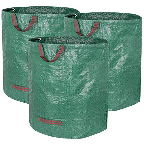 Gardening Bag-72 Gallons Leaf Grass Bag, Reusable Heavy Duty Lawn Yard Waste Bags with Dual Handles for Lawn Garden Leaf/Leaves Yard Debris/Waste Storage (3-Pack)