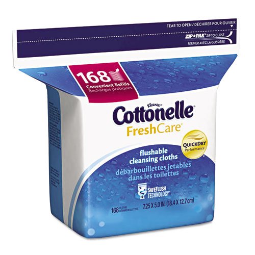 Cottonelle Wipes,Refill,168,WH(Packaging May Vary)