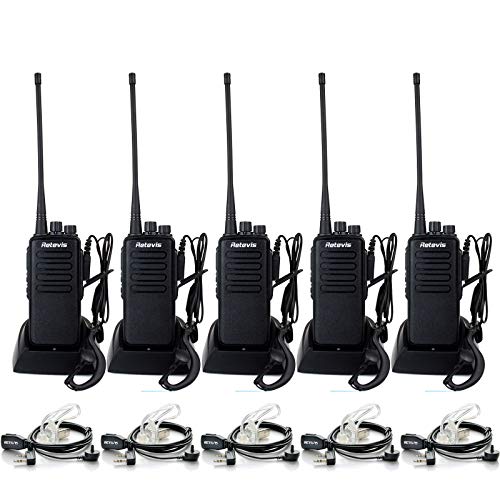 Retevis RT1 Walkie Talkies for Adults,Long Range Rechargeable Two Way Radios,High Power,Rugged,3000mAh Battery,Emergency 2 Way Radios with Earpiece