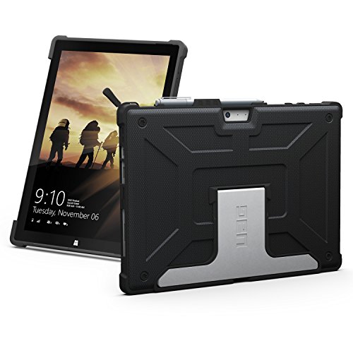 URBAN ARMOR GEAR UAG Microsoft Surface Pro 7/Pro 6/Pro 5th Gen (2017) (LTE)/Pro 4 Metropolis Feather-Light Rugged [Black] Military Drop Tested Case