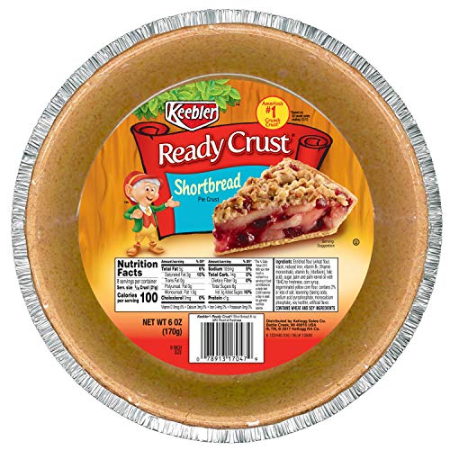 Keebler Ready Crust,Pie Crust, Shortbread, No-Bake, Ready to Use, Bulk Size, 72 oz (6 Ounce (Pack of 12))