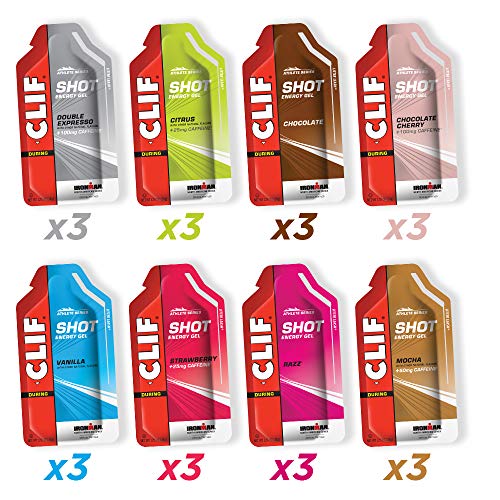 CLIF BAR - SHOT Energy Gel 8 Flavor Variety Pack, Gel Packs for Energy Boost, Fast Fuel, Improve Endurance, 90% Organic Ingredients (1.2 Ounce Per Packet, 24 Count)