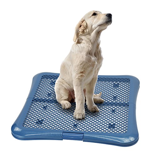 Petphabet Training Pad Holder Floor Protection Dog Pad Holder Mesh Training Tray (L)