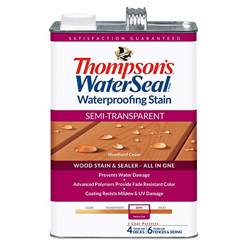 THOMPSONS WATERSEAL TH.042851-16 Semi-Transparent Waterproofing Stain, Woodland Cedar