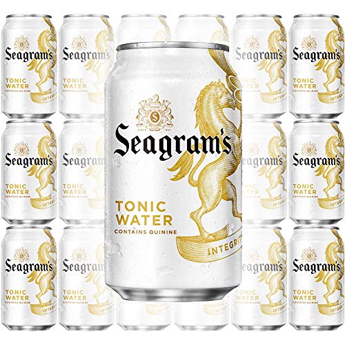 Seagram's Tonic Water, Contains Quinine, 12 oz Can (Pack of 18, Total of 216 Oz)