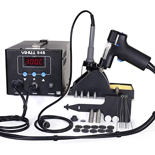YIHUA 948 ESD Safe 2 in 1 80W Desoldering Station and 60W Soldering Iron- Desoldering Gun and Soldering Station °F /°C