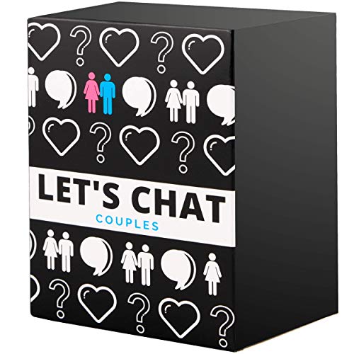 Lets Chat - 150 Pack Fun and Romantic Card Game - Couples Conversation Starter Cards