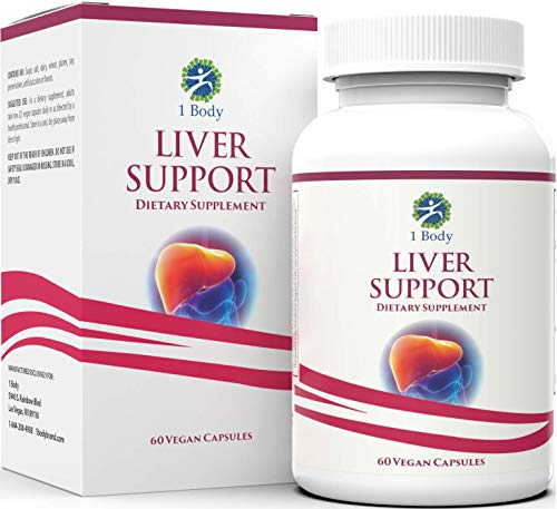 Liver Cleanse and Support Supplement – Milk Thistle Extract (Silymarin), Turmeric Curcumin, Dandelion Root, Artichoke, N Acetyl L Cysteine, Vitamin B12 and More in 2 Vegetarian Capsules