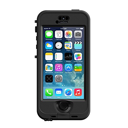 LifeProof NÜÜD SERIES Waterproof Case for iPhone 5/5s/SE - Retail Packaging - BLACK (BLACK/SMOKE)