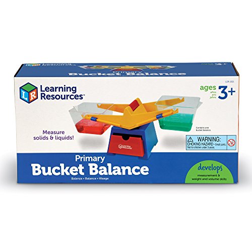 Learning Resources Primary Bucket Balance Teaching Scale, Science/Math, Classroom Scale, Science for Kids, Ages 3+