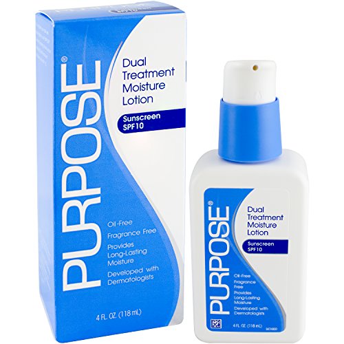 Purpose Dual Treatment Moisture Lotion with SPF 10, 4 Ounce Bottle