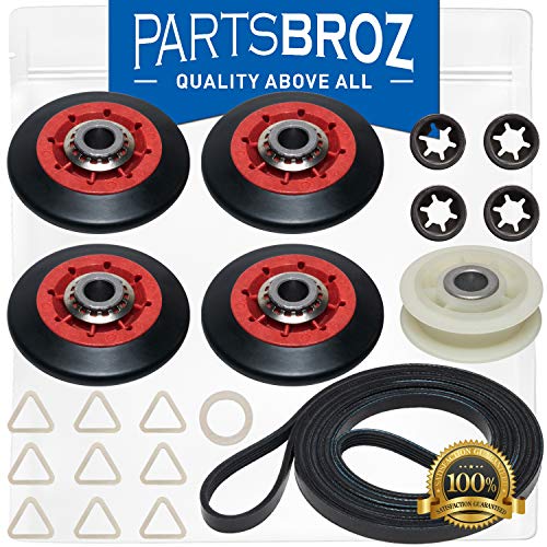 4392067 Dryer Repair Kit by PartsBroz - Compatible with 27-in. Whirlpool Dryers - Replaces Part Numbers AP3109602, 2015, 4392067VP, 587637, 80047, AH373088, EA373088 & PS373088