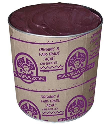 Sambazon Organic Acai Berry Sorbet, 3 Gallon Scoopable Tub -- 1 each.