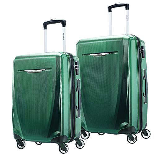 Samsonite Winfield 3 DLX Hardside Expandable Luggage with Spinners, Emerald, 2-Piece Set (20/25)