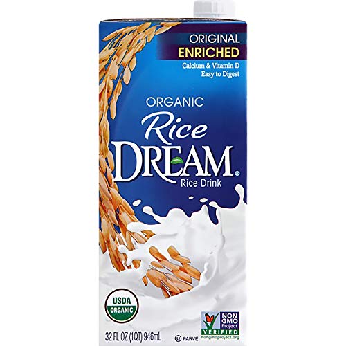 RICE DREAM Enriched Original Organic Rice Drink, 32 fl. oz. (Pack of 12)