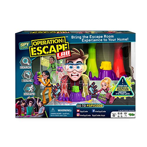 Moose Racing Operation: Escape Lab Disaster, Bring The Escape Room Experience Home - for Ages 6+ | 2-6 Players