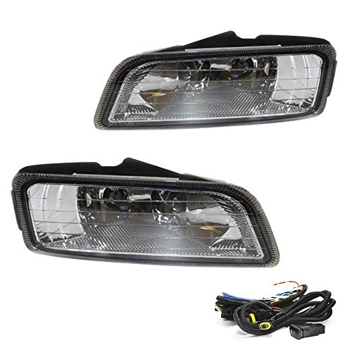 Driving Fog Lights Lamps Replacement for Honda Accord 2006-2007 Sedan JDM Japan style full kit 4 Door Only Rare with H11 12V 55W Halogen Bulbs & Wiring Harness Kit (Clear Lens)