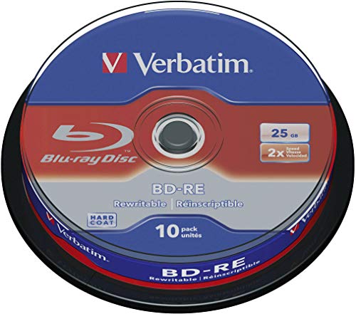 Verbatim BD-RE 25GB 2X with Branded Surface - 10pk Spindle