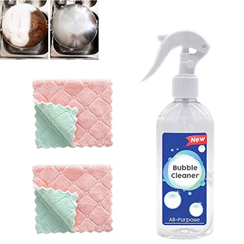 All-Purpose Bubble Cleaner,Efficient Kitchen Grease Cleaner Multi-Purpose Foam Degreaser Powerful Remove Oil Stain Cleaner