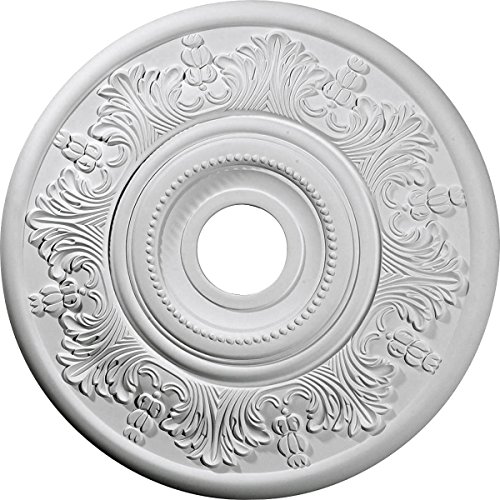 Ekena Millwork CM20VI Vienna Ceiling Medallion, 20'OD x 3 1/2'ID x 1 1/2'P (Fits Canopies up to 6 1/2'), Factory Primed