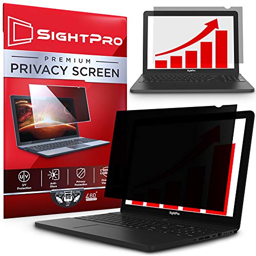 SightPro 15.6 Inch Laptop Privacy Screen Filter for 16:9 Widescreen Display - Computer Monitor Privacy and Anti-Glare Protector