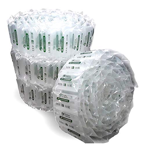 340 Count Industrial Air Pillows 6.5 Cu Ft 39 Gal Green Eco Friendly 8x4 inch Void Fill Cushioning for Shipping and Packaging by SunshineColdwater