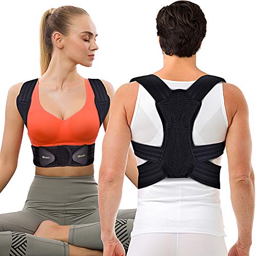 Mercase Posture Corrector for Men,Women and Kids,Comfortable Adjustable Support Back Brace Providing Pain Relief for Neck, Back, Shoulders,Posture Brace (L, Waistline 32-39in)